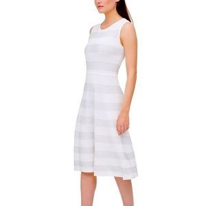 Rib-knit striped Dress